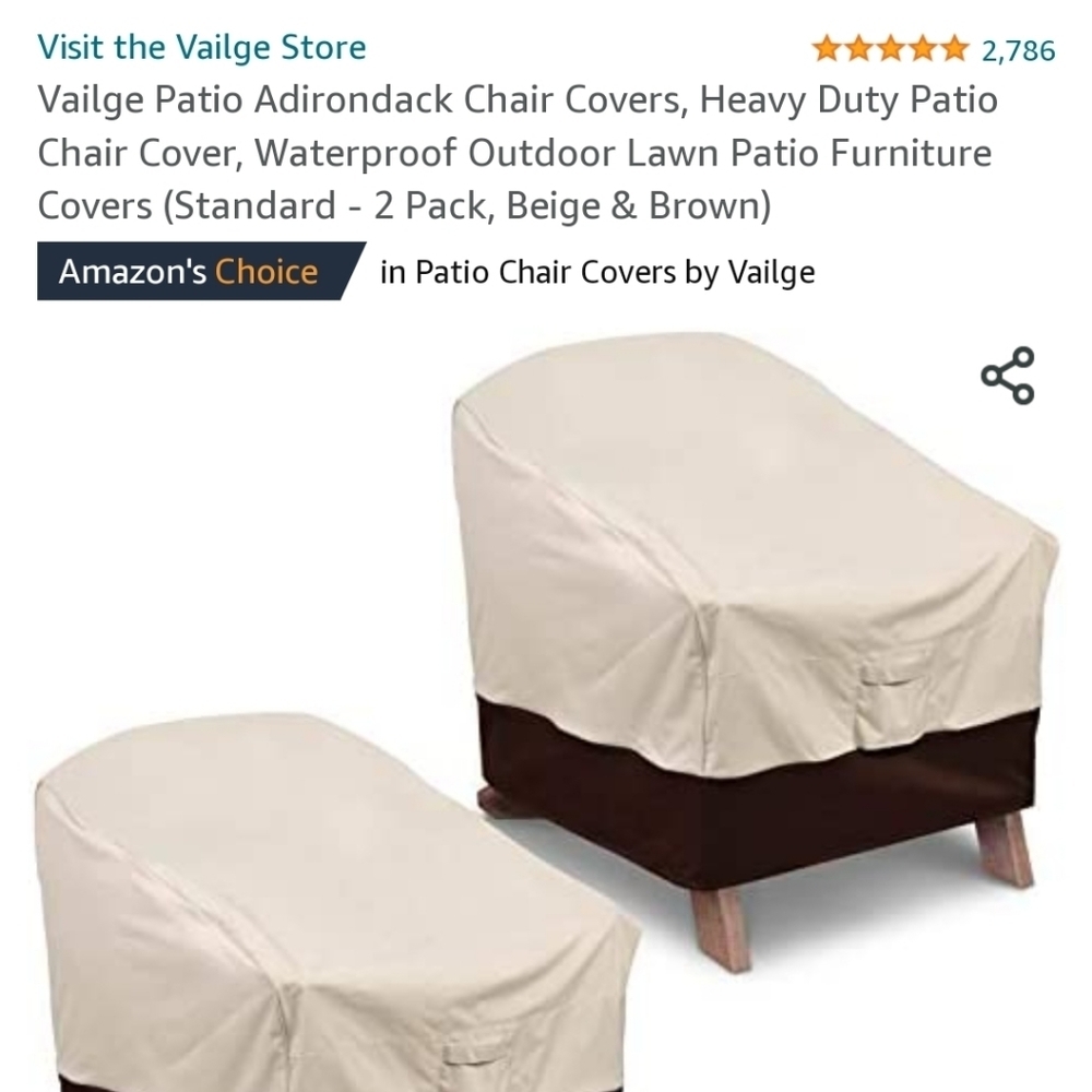 Nwt! Patio chair covers! Retails for 150!